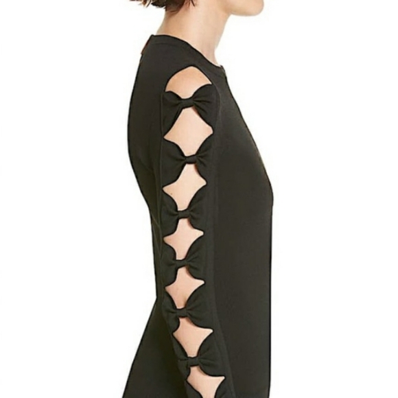 Ted Baker Knitted Bodycon Dress with Bow Sleeve Detail - Picture 2 of 9